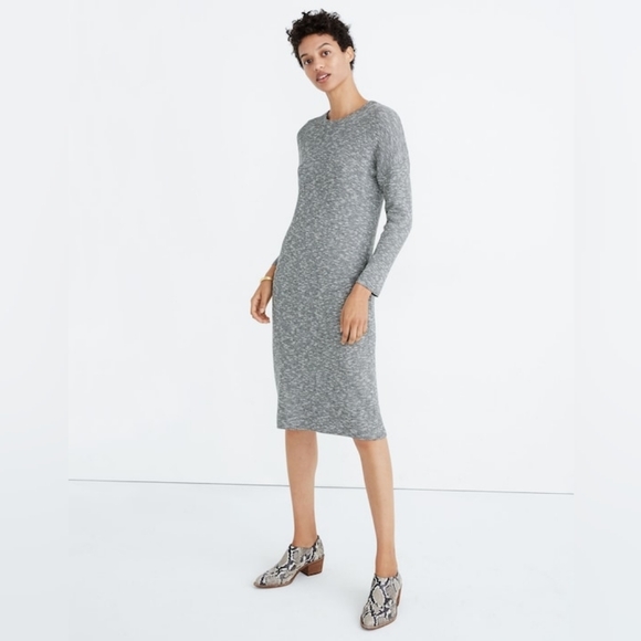 Madewell Dresses & Skirts - Madewell Drop-Shoulder Sweater Midi Dress, Size Medium